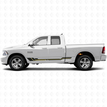 Gebogen Strepen Rocker Panel Vinyl Decal voor Dodge Ram 1500 2011-2018 2