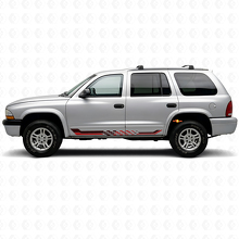 Vlaggenpatroon Zijstrips Vinyl Sticker voor Dodge Durango 1998-2003 3
