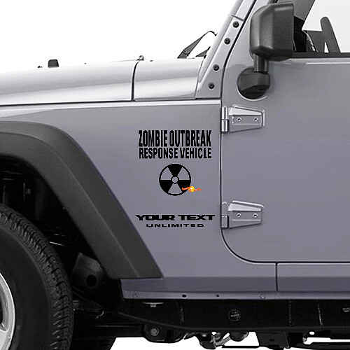 Sticker voor Zombie-uitbraakreactievoertuig voor Jeep Wrangler Rubicon
