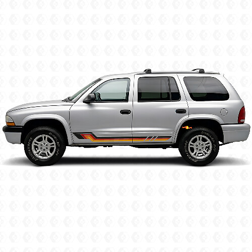 Vintage stijl zijstrepen vinyl decal voor Dodge Durango 1998-2003