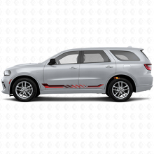Ruiten Vlag Zijstrepen Vinyl Sticker voor Dodge Durango 2011+ 3