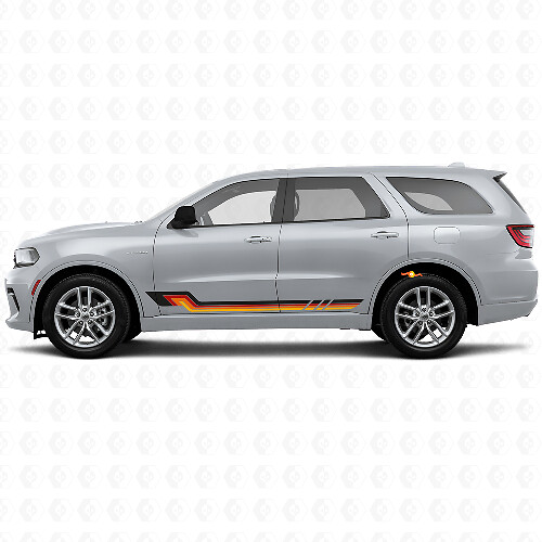 Vintage stijl zijstrepen vinyl decal voor Dodge Durango 2011+ 1