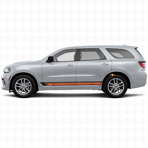 Vintage Rechte Strepen Zij Vinyl Decal Kit voor Durango 2011+