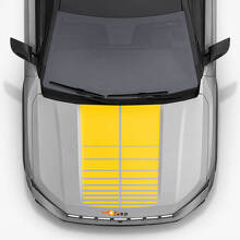 Dubbele Strepen Motorkap Vinyl Stickers voor Jeep Compass 2026 3