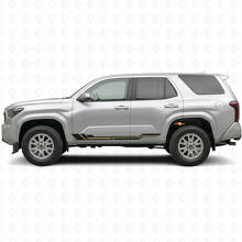 Gebogen Strepen Rocker Panel Vinyl Sticker voor Toyota 4Runner 2024+ 2