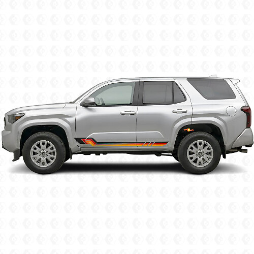 Vinylsticker Vintage Stijl Zijstrepen voor Toyota 4Runner 2024+ 1