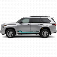 Vinylsticker in vintage stijl zijstrepen voor Toyota Sequoia 2022+ 2
