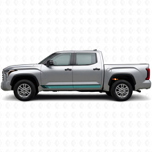 Vintage rechte strepen zijkant vinyl sticker voor Toyota Tundra 2022+ 2