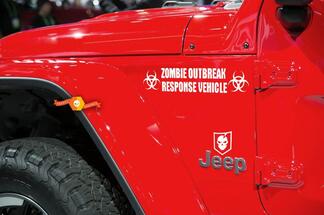 Jeep Rubicon Wrangler Zombie Outbreak Response Team Wrangler-stickerset #2
