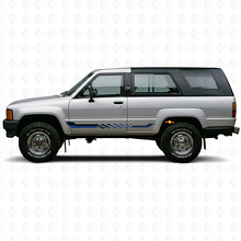 Ruitenvlag Zijstrepen Vinyl Decal voor Toyota 4Runner 1984-1989_2