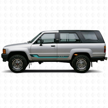 Vinylsticker in vintage stijl met zijstrepen voor Toyota 4Runner 1984-1989_2