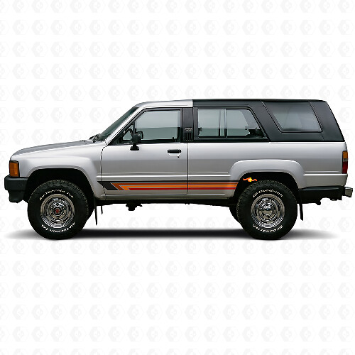 Vintage rechte strepen zijvinylsticker voor Toyota 4Runner 1984-1989_1