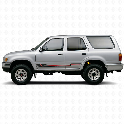 Gebogen Strepen Rocker Panel Vinyl Decal voor Toyota 4Runner 1989-1995