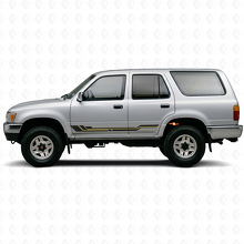 Gebogen Strepen Rocker Panel Vinyl Decal voor Toyota 4Runner 1989-1995_2