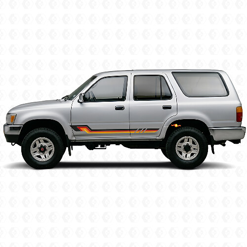 Vinylsticker met vintage zijstrepen voor Toyota 4Runner 1989-1995
