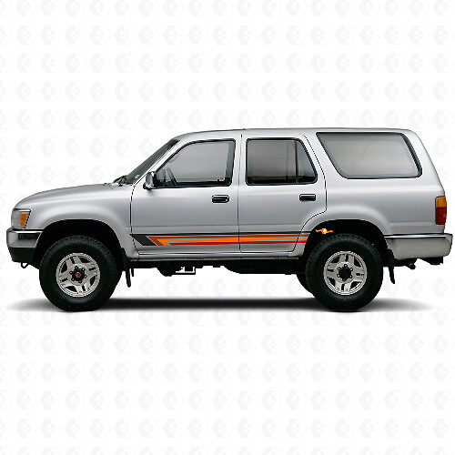 Vintage rechte strepen zij vinyl decal voor Toyota 4Runner 1989-1995_1