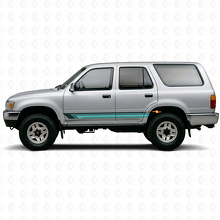 Vintage rechte strepen zij vinyl decal voor Toyota 4Runner 1989-1995_2