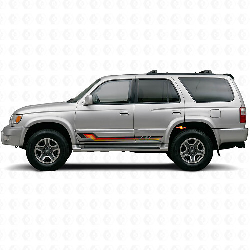 Vinyl decal met vintage zijstrepen voor Toyota 4Runner 1995-2002