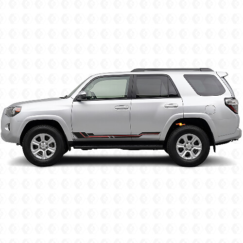 Gebogen Strepen Sierlijsten Vinyl Sticker voor Toyota 4Runner 2009-2024