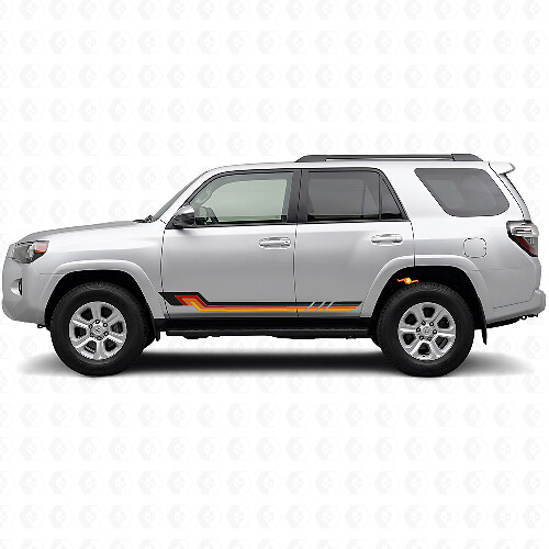 Vintage stijl zijstrepen vinyl decal voor Toyota 4Runner 2009-2024