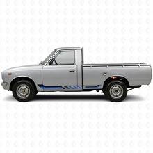 Ruitenpatroon Zijstrepen Vinyl Decal voor Toyota Hilux 1968-1972_2