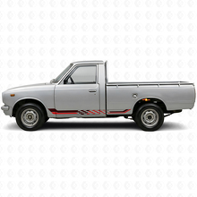 Ruitenpatroon Zijstrepen Vinyl Decal voor Toyota Hilux 1968-1972_3