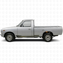 Gebogen Strepen Rocker Panel Vinyl Sticker voor Toyota Hilux 1968-1972_2