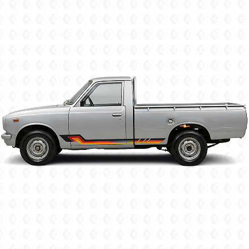 Vintage stijl zijstrepen vinylsticker voor Toyota Hilux 1968-1972