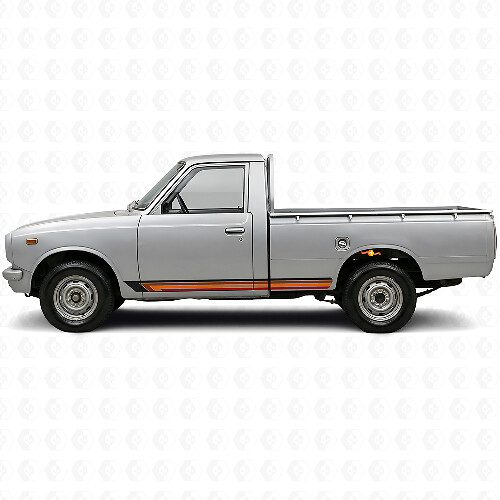 Vintage rechte strepen zij vinyl sticker voor Toyota Hilux 1968-1972