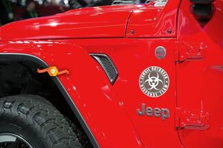 Jeep Rubicon Wrangler Zombie Outbreak Response Team Wrangler Sticker#11