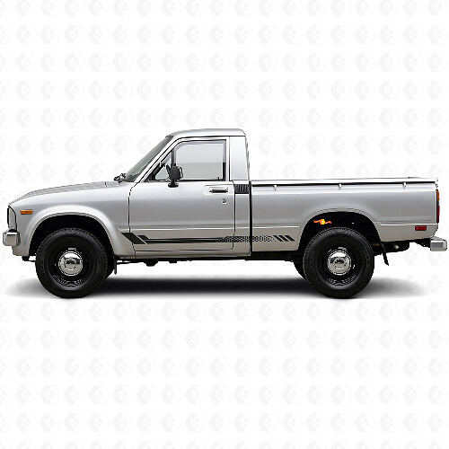 Honeycomb Stripes Zij Vinyl Sticker voor Toyota Hilux 1978-1983