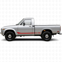 Honeycomb Stripes Zij Vinyl Sticker voor Toyota Hilux 1978-1983_3