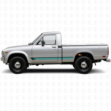 Vintage rechte strepen zijvinylsticker voor Toyota Hilux 1978-1983_2