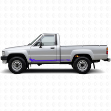 Honeycombstrepen Zijkant Vinyl Decal voor Toyota Hilux 1983-1988_2