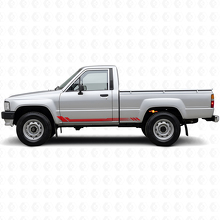 Honeycombstrepen Zijkant Vinyl Decal voor Toyota Hilux 1983-1988_3
