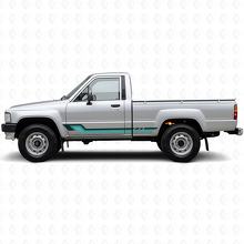 Vintage stijl zijstrepen vinyl sticker voor Toyota Hilux 1983-1988_2
