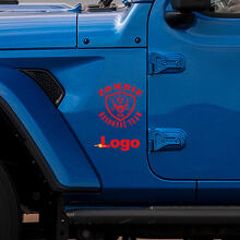Zombie Outbreak Response Team Logo Vinyl Sticker voor Jeep Wrangler Rubicon_3