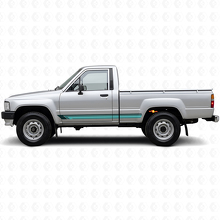 Vintage rechte strepen zijkant vinyl decal voor Toyota Hilux 1983-1988_2