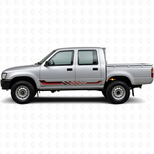 Vinylsticker met dambordstreep voor Toyota Hilux 1988-1997_3