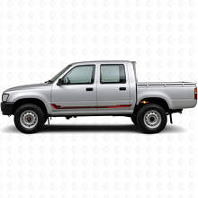 Racingstijl zijstrepen vinyl sticker voor Toyota Hilux 1988-1997_3