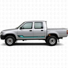 Vintage stijl zijstrepen vinyl decal voor Toyota Hilux 1988-1997_2