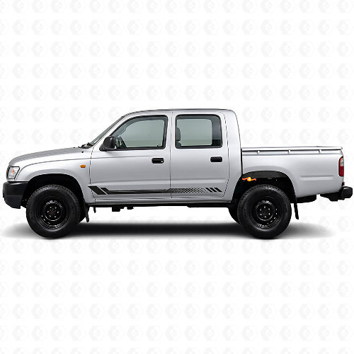 Zeshoekige Strepen Zij Vinyl Sticker voor Toyota Hilux 1997-2004_1