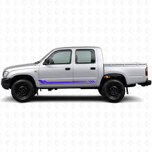Zeshoekige Strepen Zij Vinyl Sticker voor Toyota Hilux 1997-2004_2