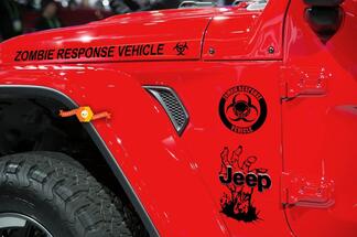 Jeep Rubicon Wrangler Zombie Outbreak Response Team Wrangler-stickerset #1
