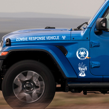 Zombie Outbreak Response Team-logo vinyl decal kit voor Jeep Wrangler Rubicon_2