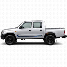 Racingstijl Zijdelingse Strepen Vinyl Decal voor Toyota Hilux 1997-2004_2