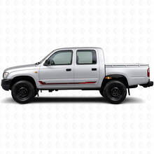 Racingstijl Zijdelingse Strepen Vinyl Decal voor Toyota Hilux 1997-2004_3