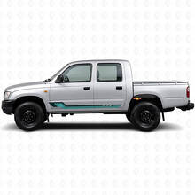Vintage stijl zijstrepen vinyl decal voor Toyota Hilux 1997-2004_2