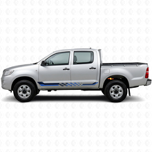 Gegradueerde Vlag Zijstrepen Vinyl Decal voor Toyota Hilux 2004-2015_2