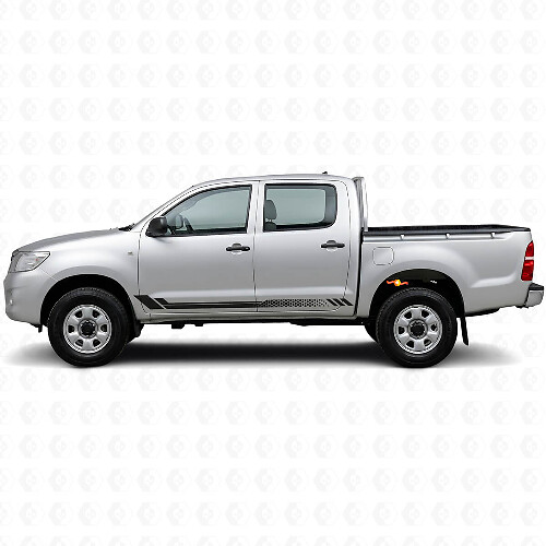 Honeycomb Strepen Zij Vinyl Decal voor Toyota Hilux 2004-2015_1